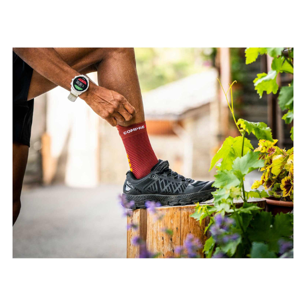 Tất chạy bộ Compressport Pro Racing Socks v4.0 Run High - SPD Apple/Cheddar