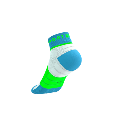 Tất chạy Trail Compressport Ultra Trail Low Socks - Xanh (Norse Blue/White)