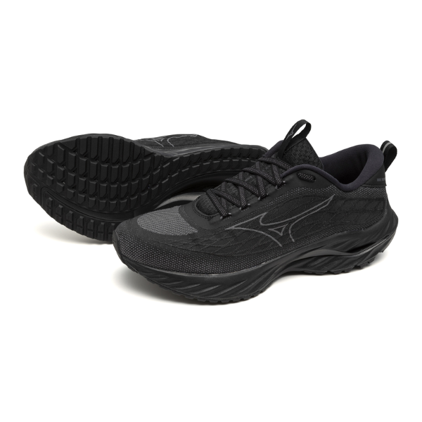 Giày chạy bộ Nam Mizuno Wave Inspire 20 2E - Đen (Black/Ultimate Gray/Black)