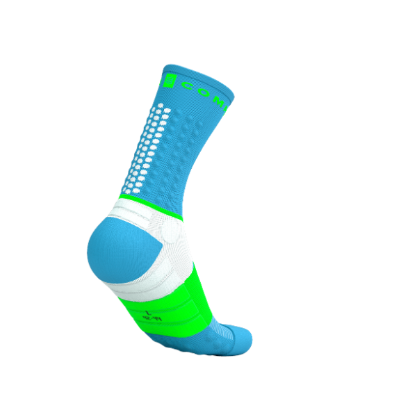 Tất Chạy Trail Compressport Ultra Trail Socks V2.0 - Nors Blue/Neon Green