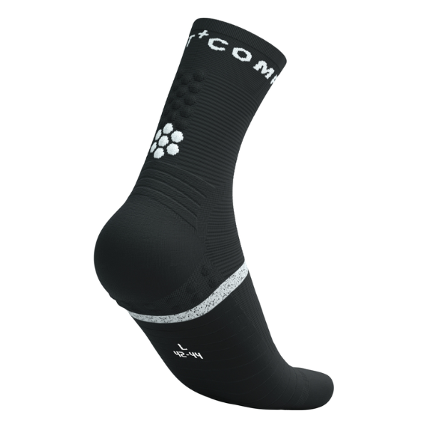 Tất chạy bộ Compressport Pro Marathon Socks v2.0 - Đen/Trắng (Black/White)