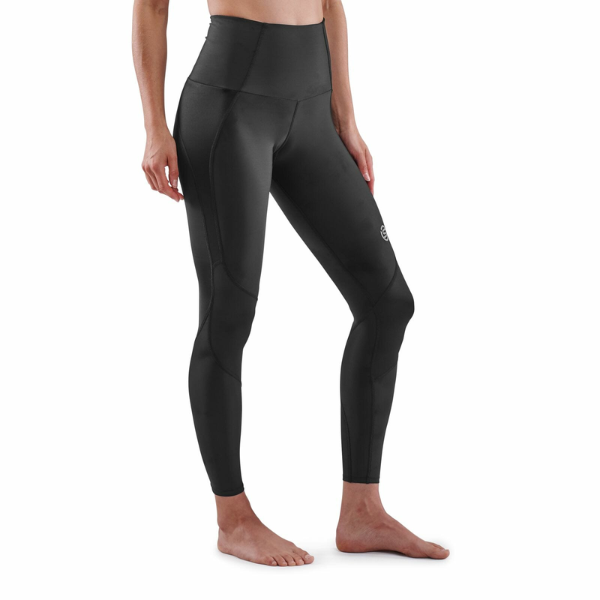 Quần Dài Bó Cơ Nữ SKINS Compression 3-Series - Đen (Black)