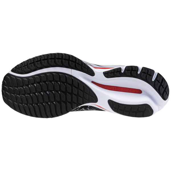 Giày chạy bộ Nam Mizuno Wave Rider 27 - Đen (Black/Nickel/Cayenne)
