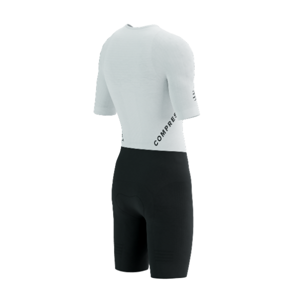 Đồ Ba Môn Nữ Compressport Stream SS Trisuit - Trắng/Đen (White/Black)