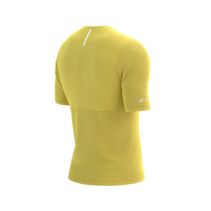 Áo chạy bộ Nam Compressport Pro Racing SS Tshirt - Vàng Lemon