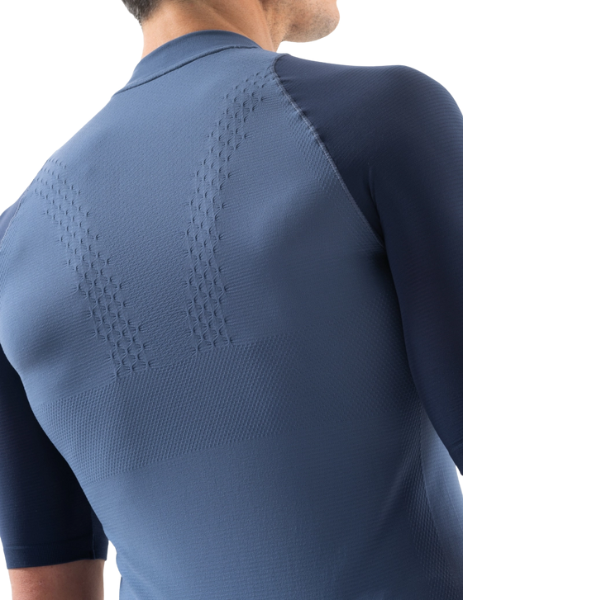 Áo chạy Trail Nam Compressport Trail Racing Postural SS Top - Xanh (Indigo/Blues)