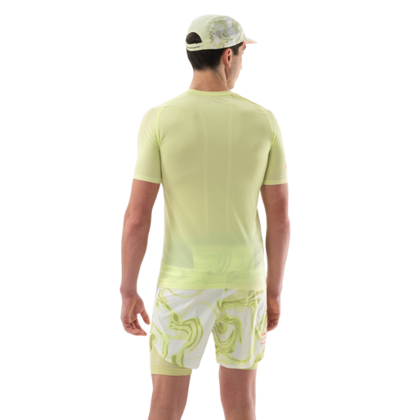 Áo chạy Trail Nam Compressport Trail Racing SS Tshirt - Xanh (Shadow Lime)