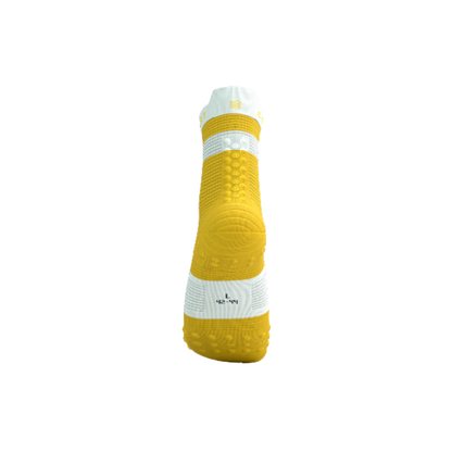 Tất Chạy Bộ Compressport Pro Racing Socks v4.0 Run High - Vàng Lemon/White