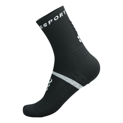 Tất chạy bộ Compressport Pro Marathon Socks v2.0 - Đen/Trắng (Black/White)
