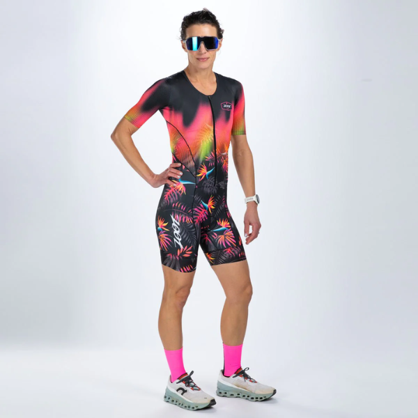 Đồ ba môn Nữ Zoot Ltd Tri Aero Fz Racesuit - Tropical Magic