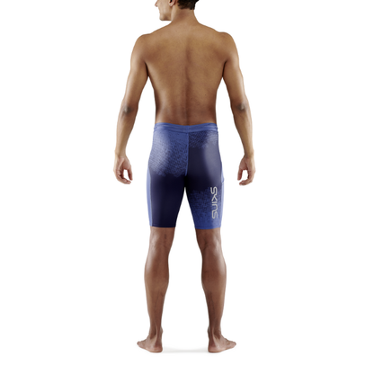 Quần Ngắn Bó Cơ Nam SKINS Compression 3-Series - Xanh Đen (Dot Fade Blue)