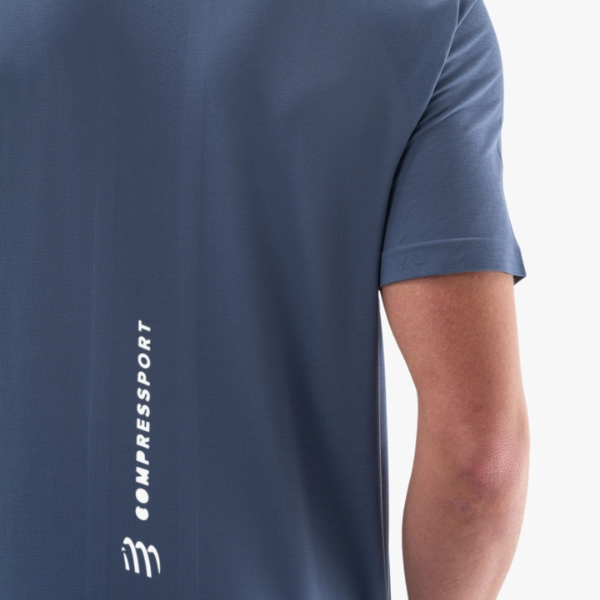 Áo chạy bộ Nam Compressport Performance SS Tshirt - Xanh (Indigo)