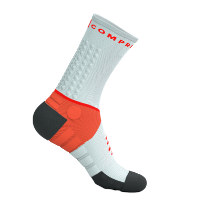 Tất Chạy Trail Compressport Ultra Trail Socks V2.0 - Gray Violet/Tigerlily