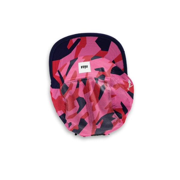 VAGA - Patterned Cap - Flame Red/Poster Pink/Navy