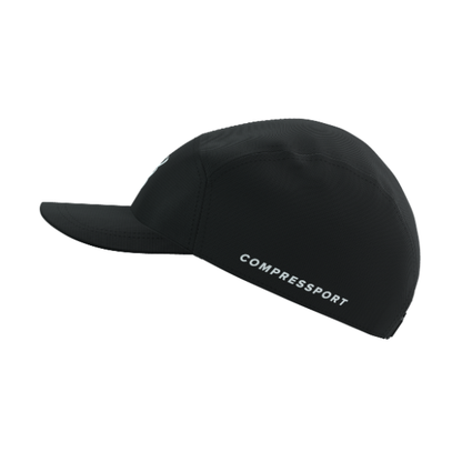 Mũ Chạy Bộ Compressport 5 Panel Light Cap - Đen (Black)
