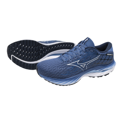 Giày chạy bộ Nam Mizuno Wave Inspire 20 2E - Xanh (Federal Blue/White/Alaskan Blue)