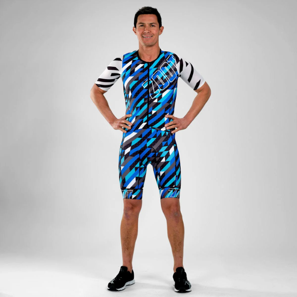Đồ Ba môn Nam Zoot Tri Fullzip Racesuit - Xanh biển (Unbreakable)