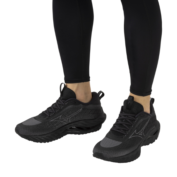 Giày chạy bộ Nam Mizuno Wave Inspire 20 2E - Đen (Black/Ultimate Gray/Black)