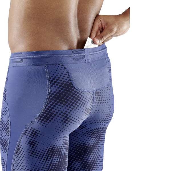 Quần Dài Bó Cơ Nam SKINS Compression 3-Series - Xanh (Camo Blue)