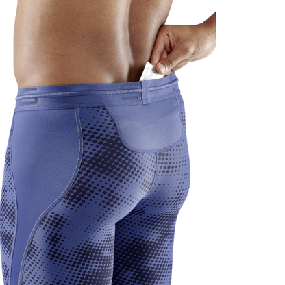 Quần Dài Bó Cơ Nam SKINS Compression 3-Series - Xanh (Camo Blue)