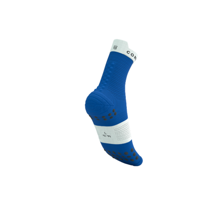 Tất Chạy Bộ Compressport Pro Racing Socks v4.0 Run High - Xanh Princess/Blue White