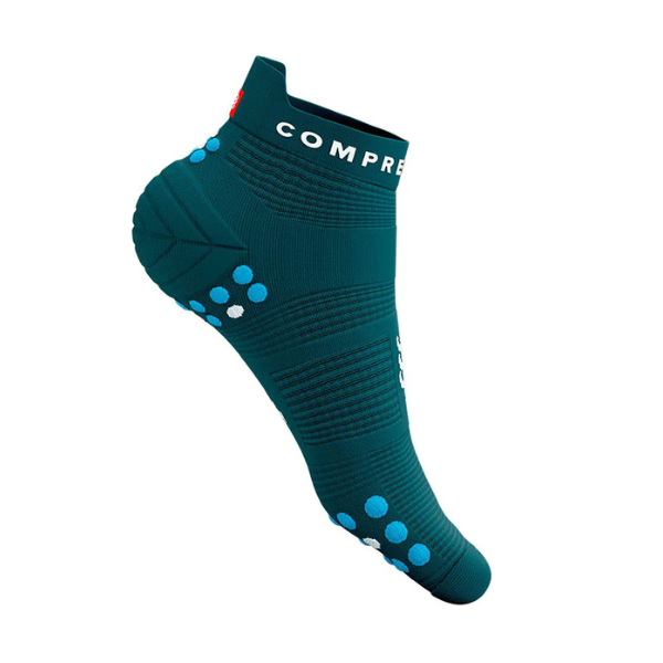 Tất chạy bộ Compressport Pro Racing Socks v4.0 Run Low - Shaded Spruce/Hawaiian Ocean