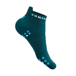 Compressport Pro Racing Socks v4.0 Run Low - Shaded Spruce/Hawaiian Ocean