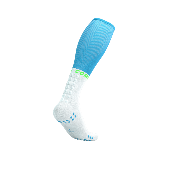 Tất chạy bộ Compressport Full Socks Oxygen - Xanh (Norse Blue/Neon Green)