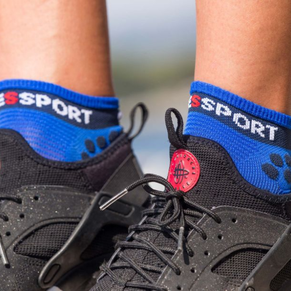 Compressport Unisex's Pro Racing Socks V3.0 Run Low - Blue Lolite