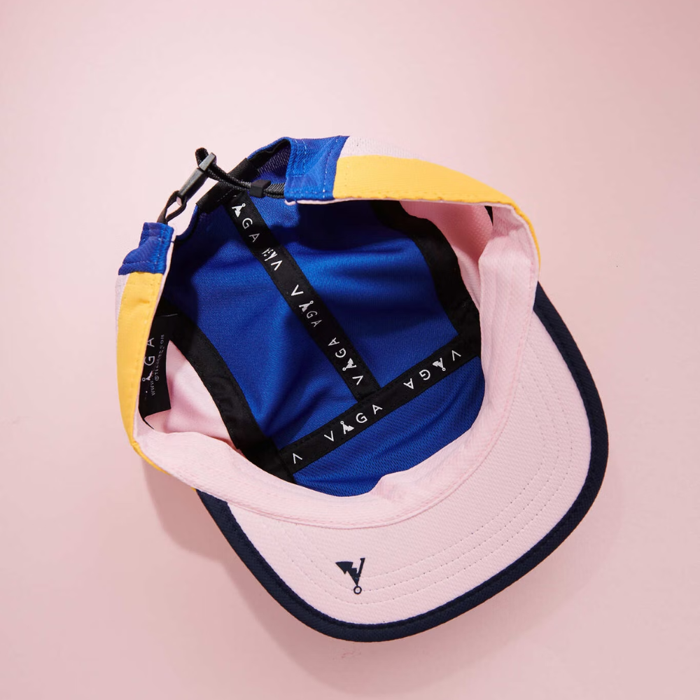 Nón VAGA - Club Cap - Royal Blue/Bright Yellow/Pale Pink/Navy Blue