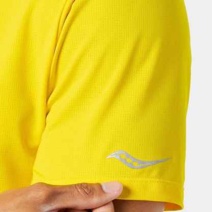 Áo chạy bộ Nam Saucony Stopwatch Graphic Canary - Vàng (Canary)