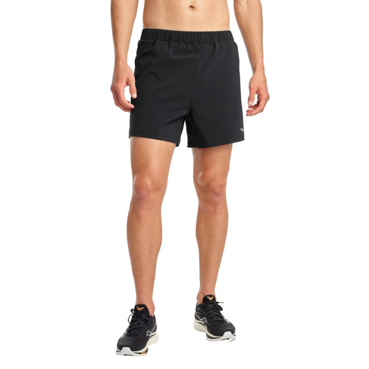 Quần chạy bộ Nam Saucony Outpace 5" Short - Đen (Black)