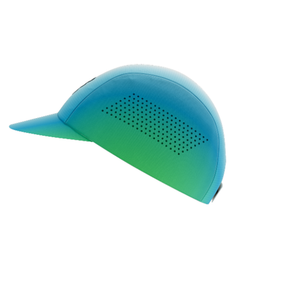 Mũ Chạy Bộ Compressport Pro Racing Cap - Star White/Blue Green