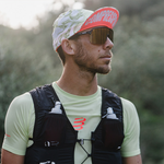 Mũ chạy bộ Compressport Pro Racing Cap - Xanh/Đỏ (Green Camo/Fluo Red)