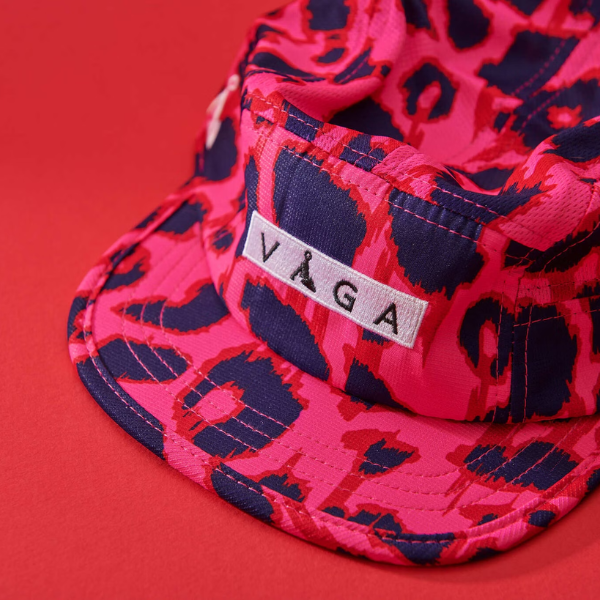 VAGA - Patterned Cap - Flame Red/Poster Pink/Navy