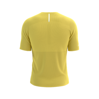 Áo chạy bộ Nam Compressport Pro Racing SS Tshirt - Vàng Lemon