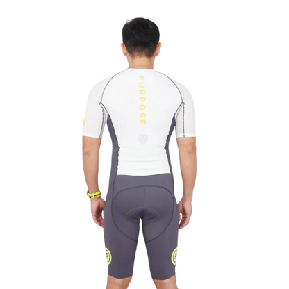 Đồ ba môn Nam PRPS Seishin - Hypermesh ELITE Tri Suit - Trắng (Arctic Frost)