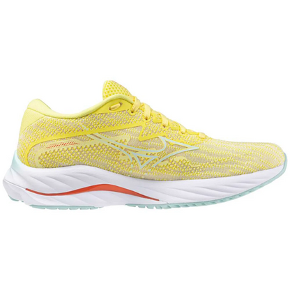 Giày chạy bộ Nữ Mizuno Wave Rider 27 - Vàng (Anise Flower/Cool Mint/Hot Coral)