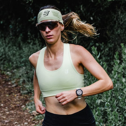 Áo Ba chạy bộ Nữ Compressport Feelfree Seamless Bra - Xanh Lime (Shadow Lime)