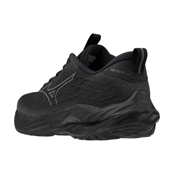 Giày chạy bộ Nam Mizuno Wave Inspire 20 2E - Đen (Black/Ultimate Gray/Black)