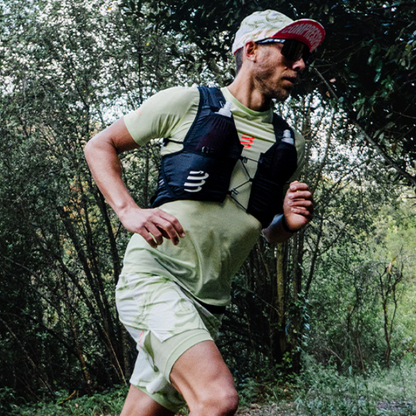 Áo chạy Trail Nam Compressport Trail Racing SS Tshirt - Xanh (Blues)