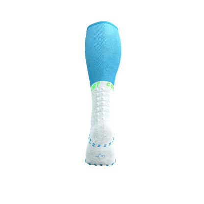 Tất chạy bộ Compressport Full Socks Oxygen - Xanh (Norse Blue/Neon Green)