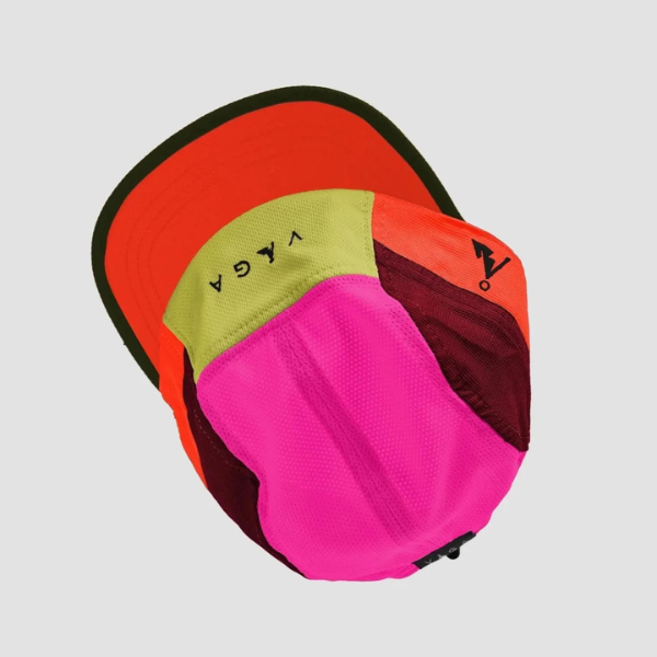 Nón VAGA - Club Cap - Green/Wine Red/Neon Pink/Neon Orange