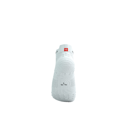 Tất Chạy Bộ Compressport Pro Racing Socks v4.0 Run Low - Trắng (White/Black)