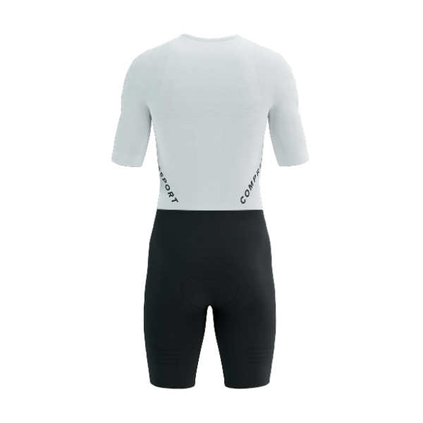 Đồ Ba Môn Nữ Compressport Stream SS Trisuit - Trắng/Đen (White/Black)