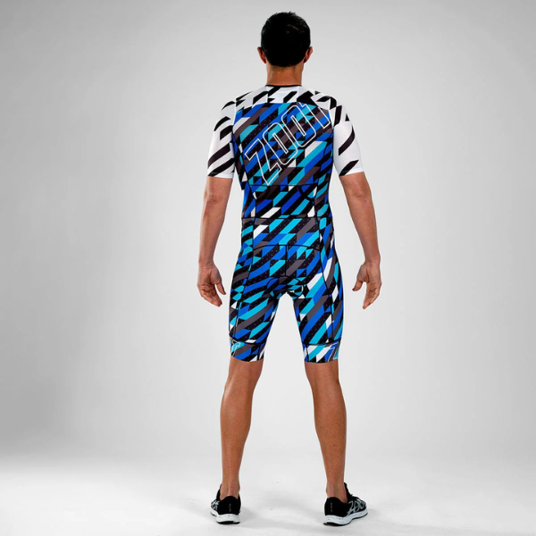 Đồ Ba môn Nam Zoot Tri Fullzip Racesuit - Xanh biển (Unbreakable)