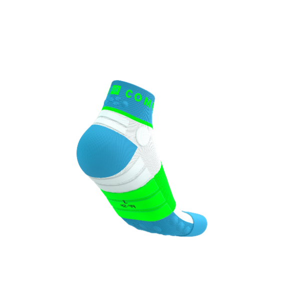 Tất chạy Trail Compressport Ultra Trail Low Socks - Xanh (Norse Blue/White)