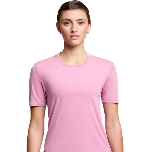 Áo chạy bộ Nữ Saucony Stopwatch Short Sleeve - Hồng (Orhorchid Heather)