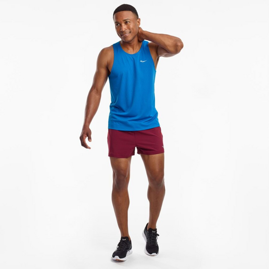 Áo chạy bộ Nam Saucony Stopwatch Singlet - Xanh (Directoire Blue)