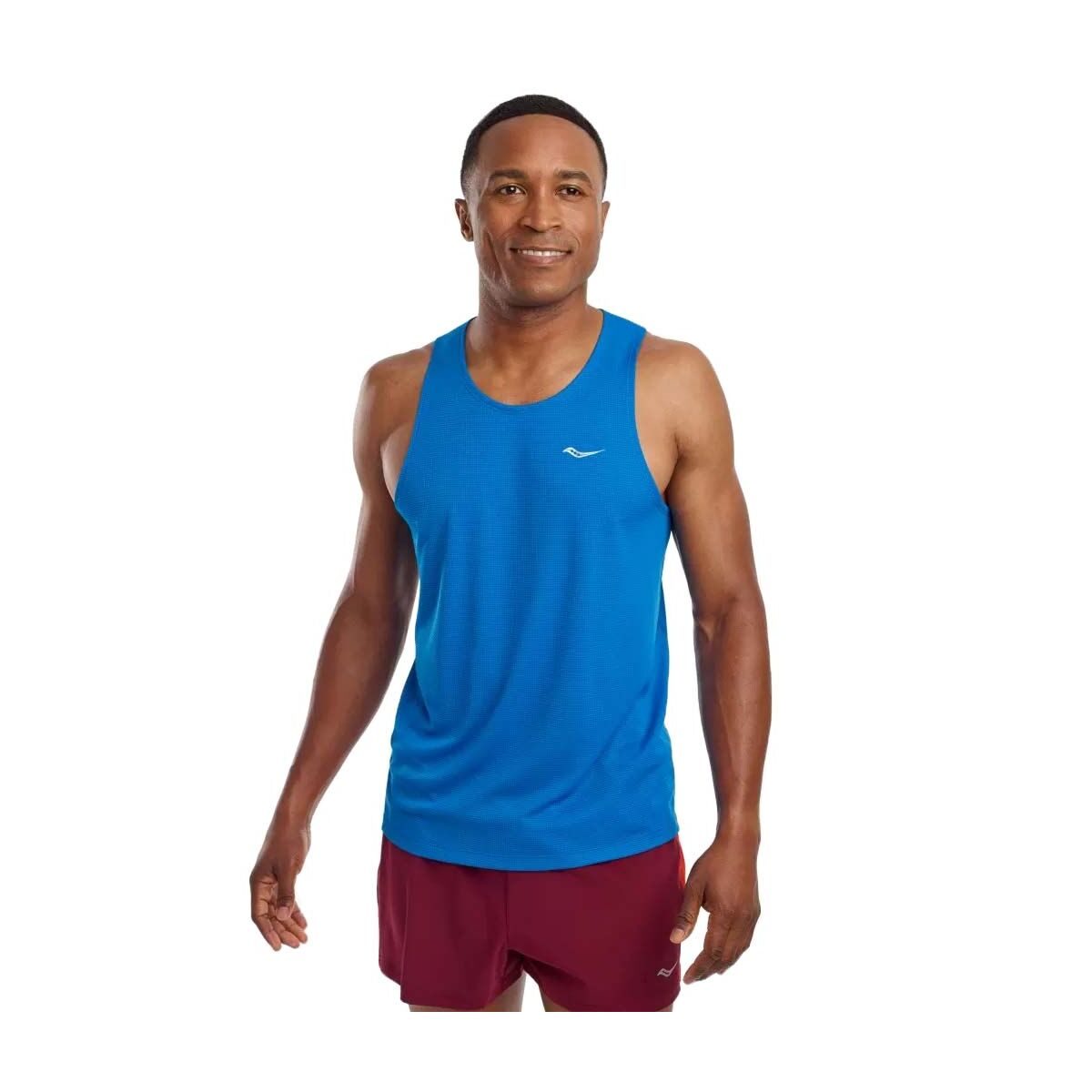 Áo chạy bộ Nam Saucony Stopwatch Singlet - Xanh (Directoire Blue)